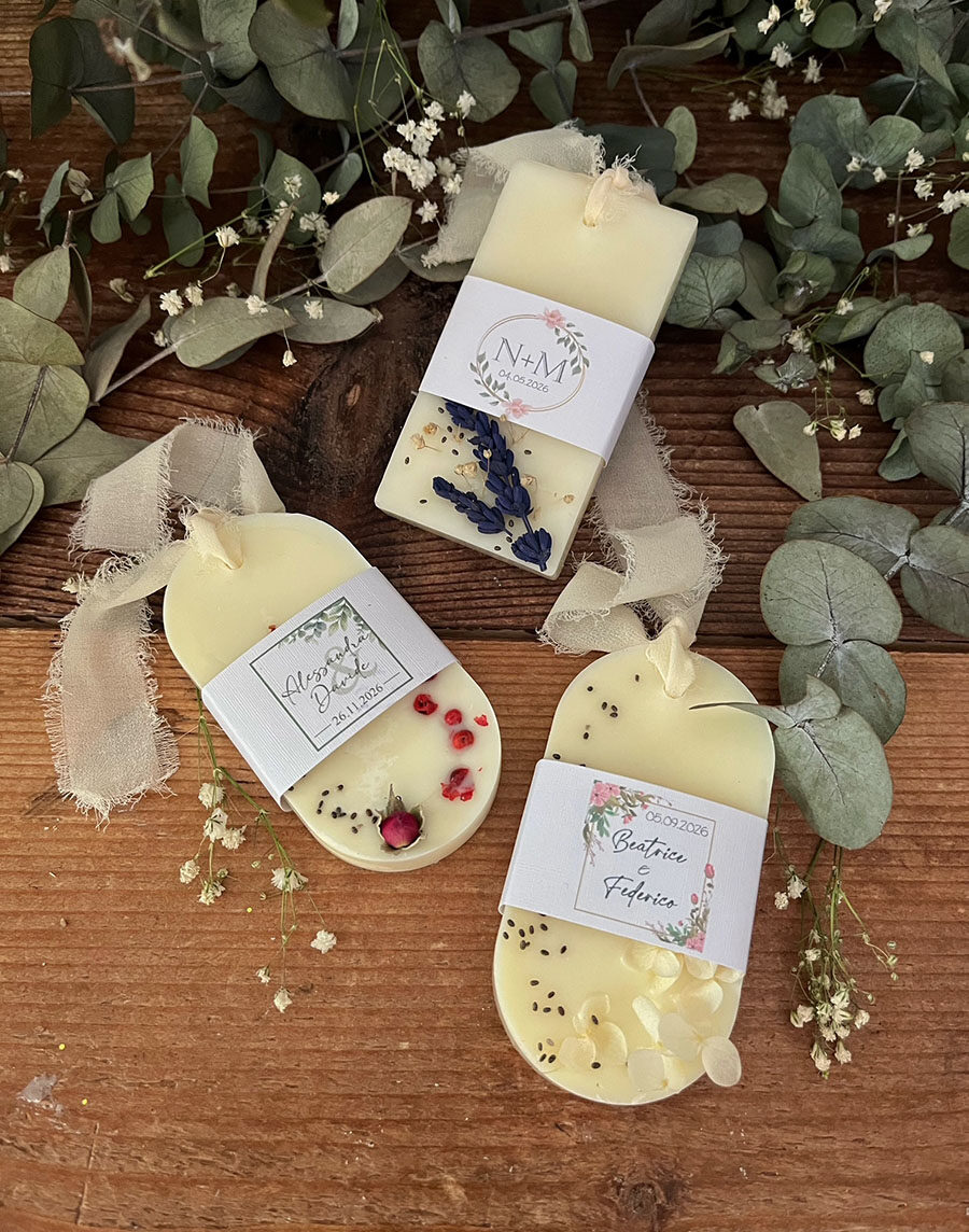 100 Etichette Per Candele Magiche, In Carta Kraft Per Matrimoni, Per