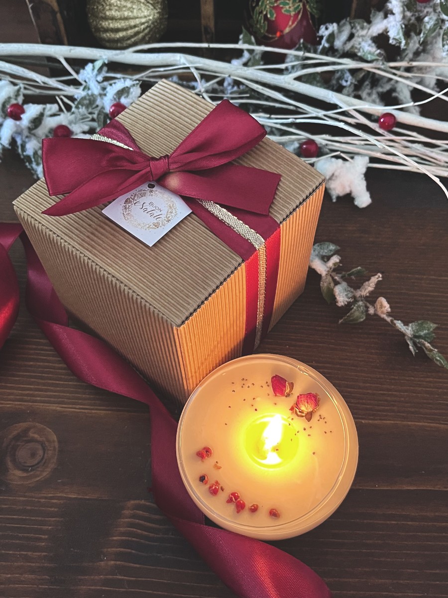 Cofanello Regalo 24 Fondants Profumati Per Bruciatore | Cera Di Soia Biologica 100% Naturale Fatti A Mano In Francia | 6 Profumi Per Ambiente (Ciliegia, Cocco, Viola...)