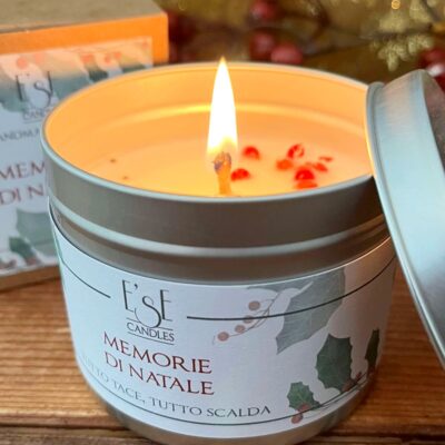 Candela Tin Memorie di Natale