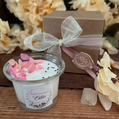 Candela Bloom – Bomboniera botanica per Comunione e Cresima