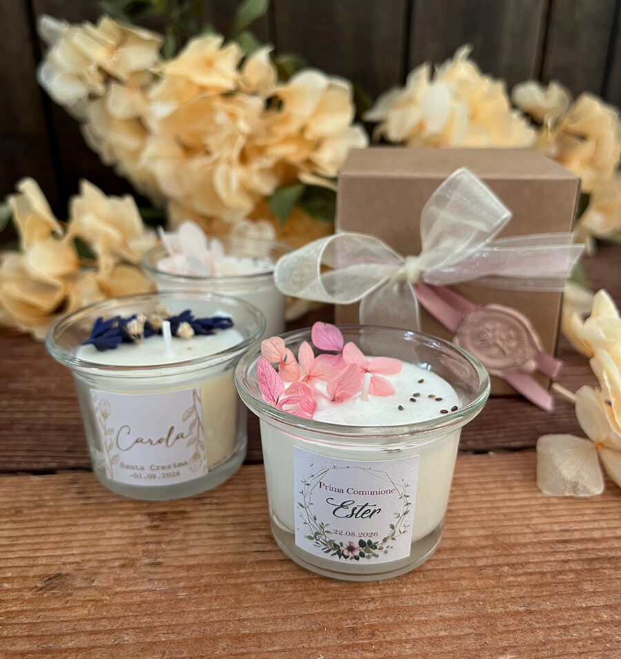 Candela Bloom – Bomboniera botanica per Comunione e Cresima - immagine 3