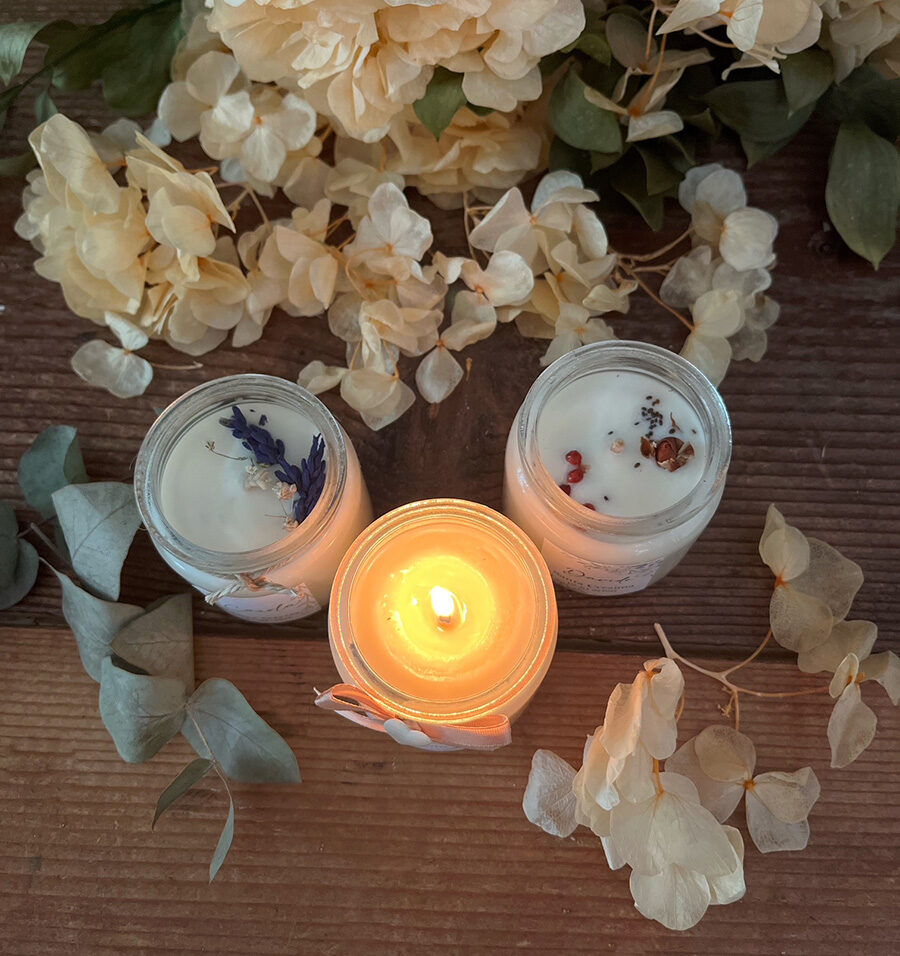 Candela Comunione e Cresima Pure – Bomboniera in cera di soia - immagine 3