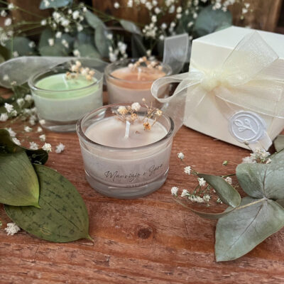 Candela Tiny Colors cera di soia – bomboniera profumata Matrimonio
